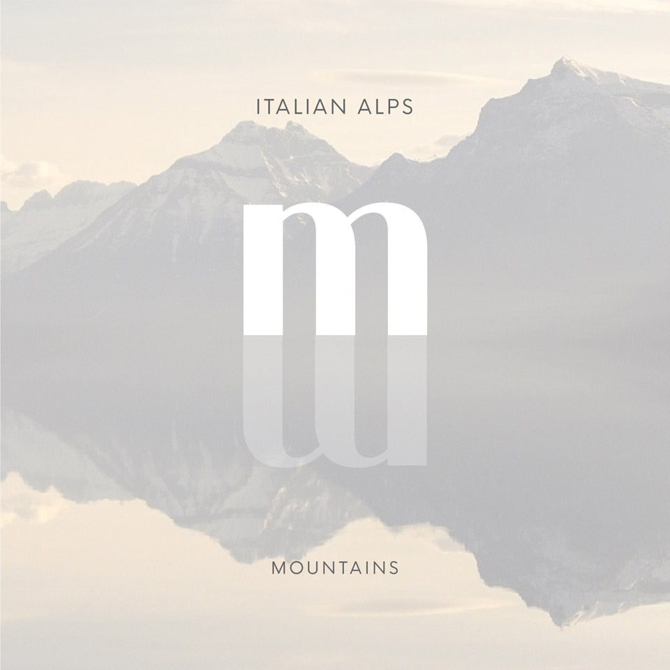 Italian alps mountains